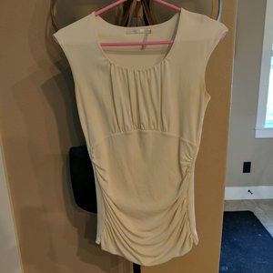 Size M Petite - Beige Shirt with Fun detailing